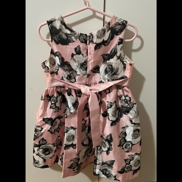 Kids Pink Floral Dress - Picture 2 of 2